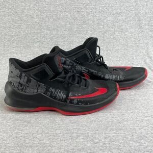 Nike Sneakers Mens 11.5 Black Red Air Max Infuriate II 2 Basketball Shoe Mid Top